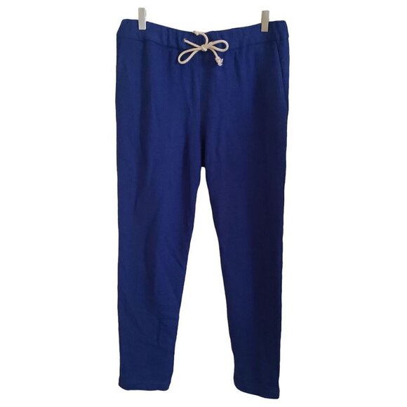 Broadway and Broome Drawstring Knit Pants Casual Flat Front Blue Womens 6 - Picture 1 of 14